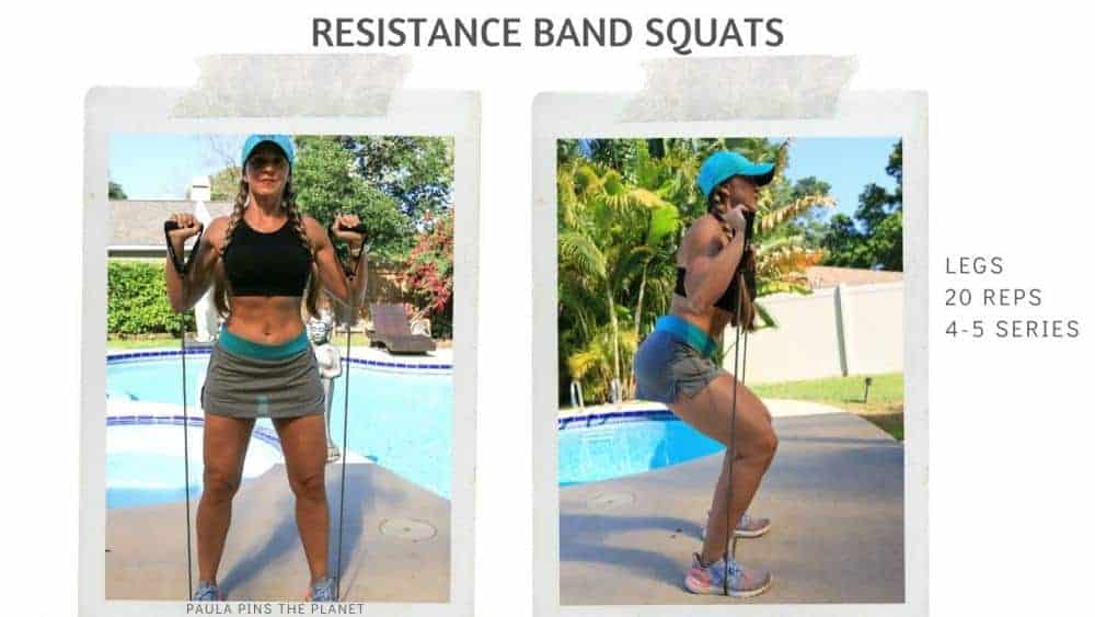 Resistance band squats 2025 before and after