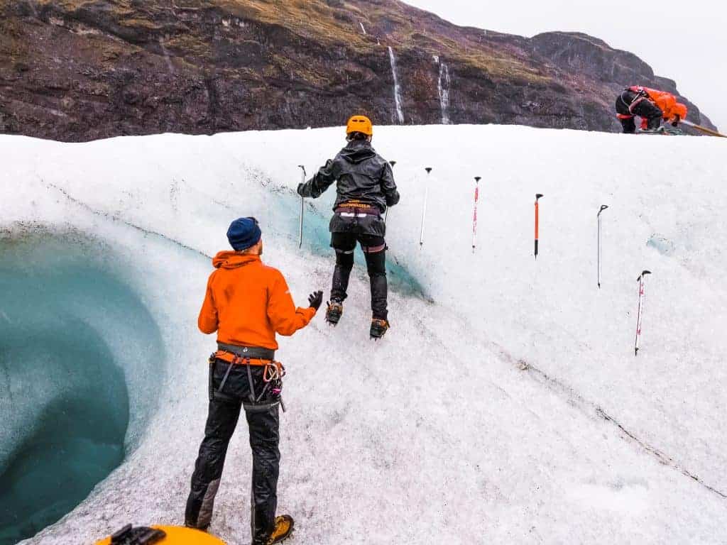 Ice caving Iceland