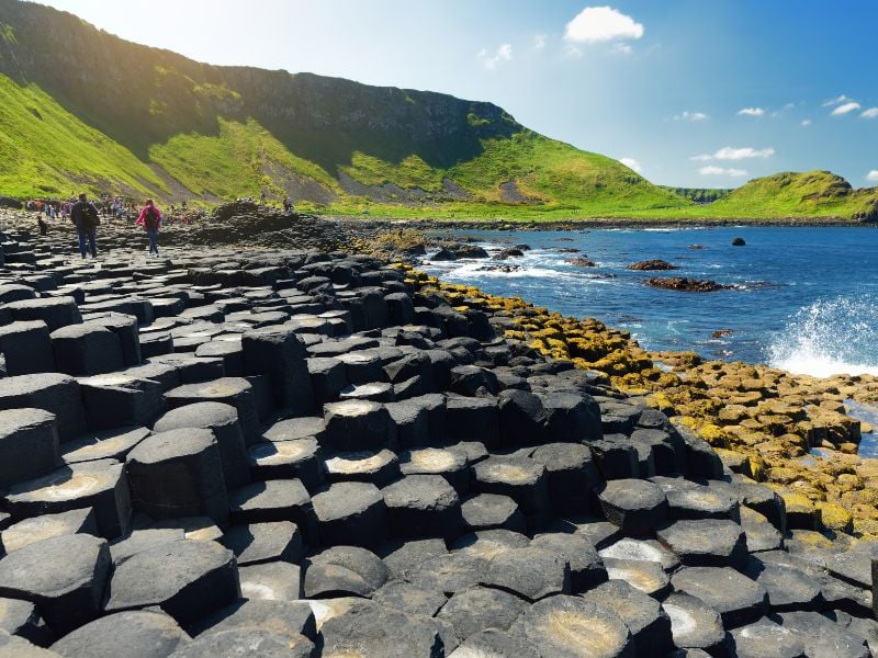 The Giant's Causeway, famous landmarks in Ireland